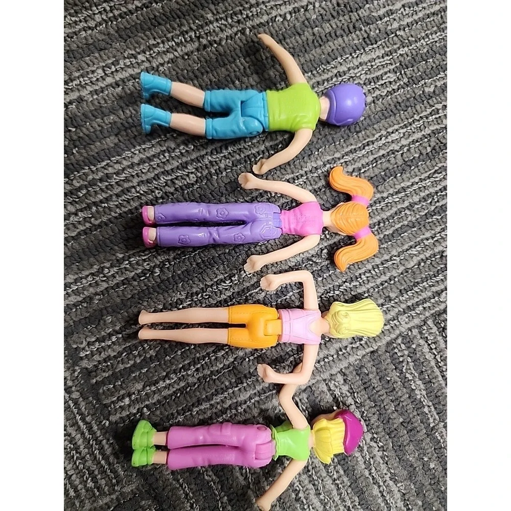 Mcdonalds‎ Happy Meal Toys 2003 Polly Pockets Toy Figures Lot Of 4